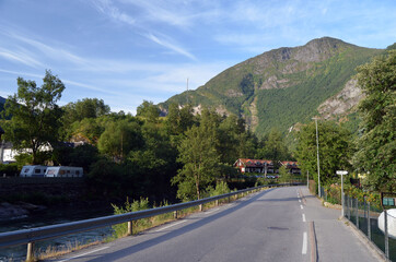 Beautiful Norwegian countryside .Flam, Norway, Scandinavia