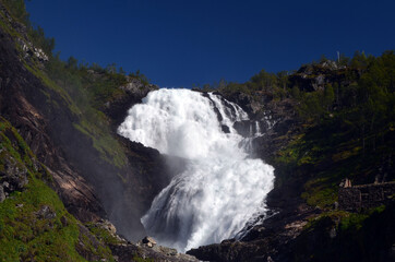 Obraz premium Beautiful Norwegian countryside .Flam, Norway, Scandinavia
