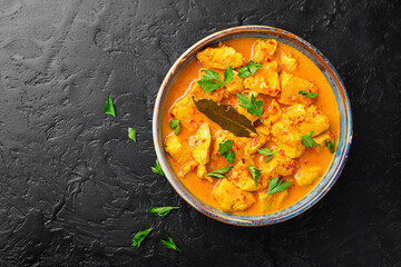 Chicken curry - traditional indian food.