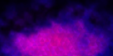 Dark Pink, Blue vector pattern with polygonal style.