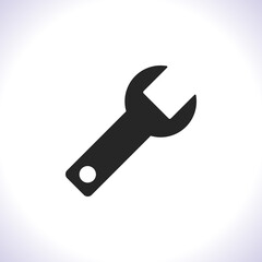 Wrench Vector icon . Lorem Ipsum Illustration design