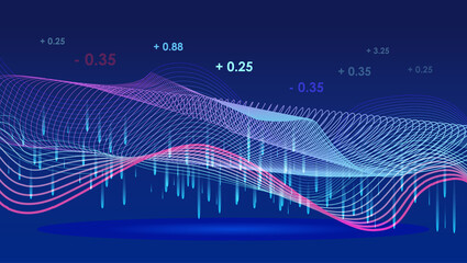 abstract background vector.Purple technology background. Line