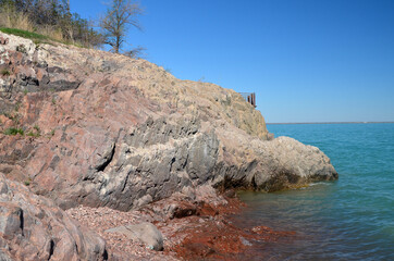Fototapeta premium Balkhash lake, central Kazakhstan 