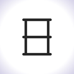 Barrel Vector icon . Lorem Ipsum Illustration design