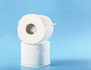 Tissue paper rolls.