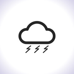 cloud Vector icon . Lorem Ipsum Illustration design