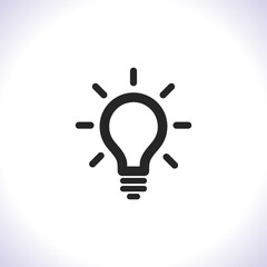 Lamp Vector icon . Lorem Ipsum Illustration design