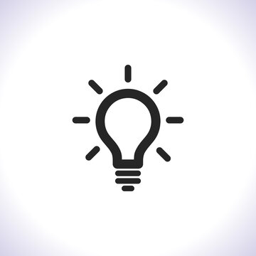 Lamp Vector icon . Lorem Ipsum Illustration design