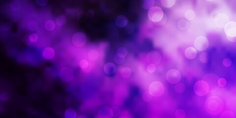 Light Purple vector background with spots. Abstract colorful disks on simple gradient background. Pattern for booklets, leaflets.