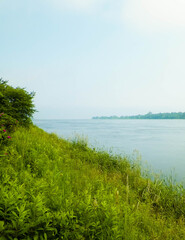 The estuary of the Vistula was seen from Sobieszewska island.