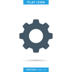 Gear icon vector logo design template.