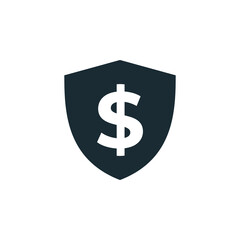 Shield icon vector logo design template.