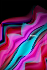 Liquid gradients abstract background, color wave pattern poster design for Wallpaper, Banner, Background, Card, Book Illustration, landing page