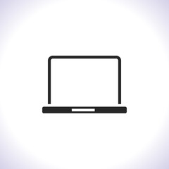 Laptop Vector icon . Lorem Ipsum Illustration design