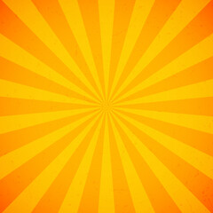 Bright orange and yellow rays background
