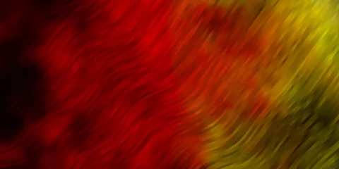 Crédence de cuisine en verre imprimé Mélange de couleurs Light Red, Yellow vector background with curves. Colorful illustration in circular style with lines. Pattern for websites, landing pages.