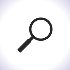Magnify Vector icon . Lorem Ipsum Illustration design