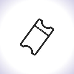 ticket Vector icon . Lorem Ipsum Illustration design