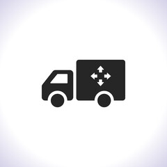 Truck icon Vector icon . Lorem Ipsum Illustration design