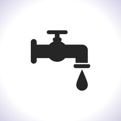 Faucet vector Vector icon . Lorem Ipsum Illustration design