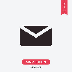 Email vector icon, simple sign for web site and mobile app.
