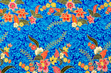 The beautiful of art Batik textile pattern.