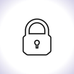 Lock Vector icon . Lorem Ipsum Illustration design