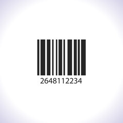 Barcode Vector icon . Lorem Ipsum Illustration design