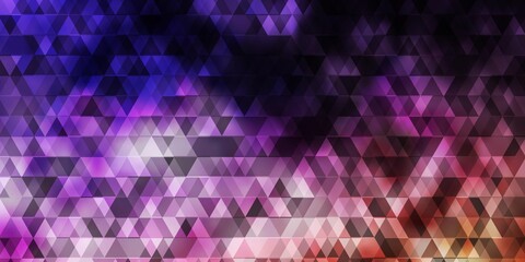 Light Purple, Pink vector background with lines, triangles.