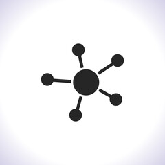 Business Network vector icon . Lorem Ipsum Illustration design