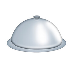 Food tray with a lid. Illustration on a white background.