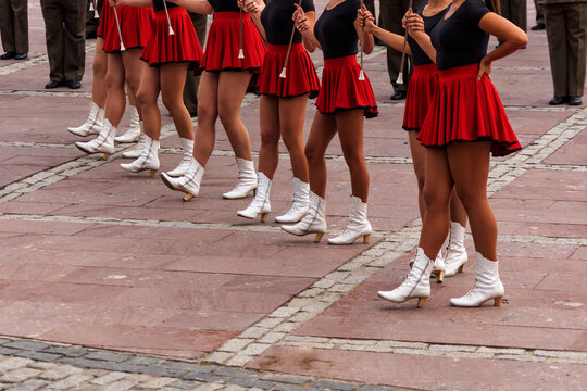 Majorettes to the orcherstra of the Bulgarian land forces