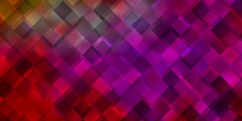 Light Pink, Yellow vector pattern in square style.