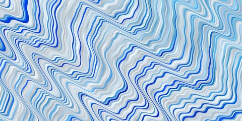 Light BLUE vector backdrop with circular arc. Colorful illustration in circular style with lines. Template for cellphones.