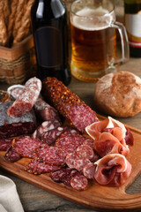 A meat appetizer is a great idea for a beer.