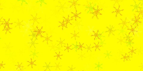 Light Red, Yellow vector background with wry lines.