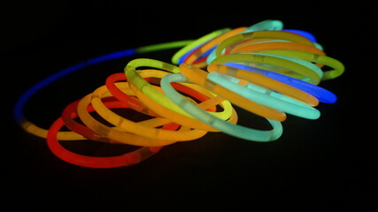 colorful elastic bands