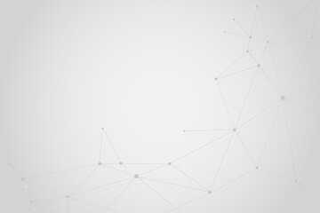 Abstract connecting dots, Polygonal background, technology design, vector illustrator