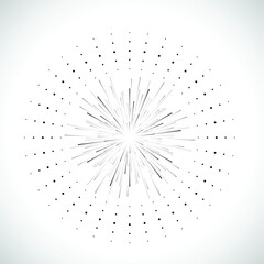 Obraz premium Halftone dots in circle form. round logo . vector dotted frame . design element