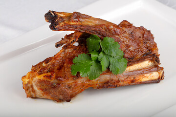 Roasted lamb