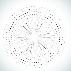 Obraz premium Halftone dots in circle form. round logo . vector dotted frame . design element