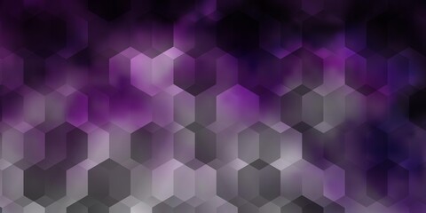 Fototapeta na wymiar Light Purple vector pattern with colorful hexagons.