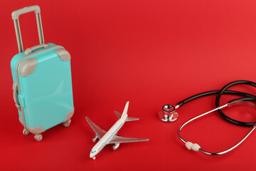 travel life and health insurance concept