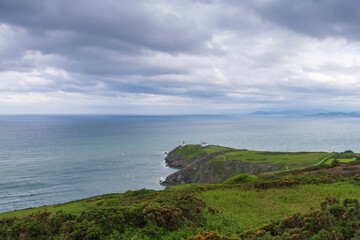 Aerial view of Baily Lighthouse, Howth North Dublin