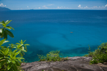 tropical island in the sea