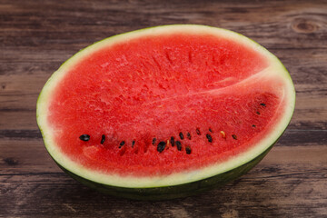 Ripe sweet juicy Half watermelon