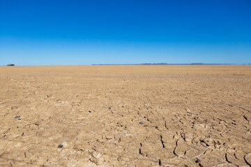Desert in Namibia dry with no rain just sand