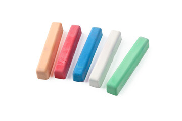 Multi-colored children's crayons