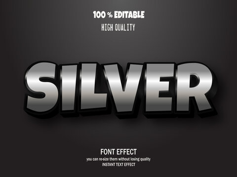 Editable font effect