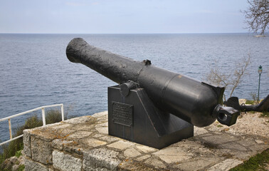 Cannon in Rovinj. Istria. Croatia
